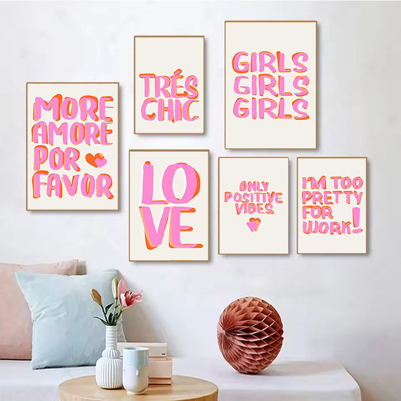 Resin Art Quote - Nordic More Amor Por Favor Farbenfrohe
