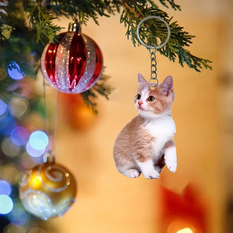 Schwarz-weißer Katzen-Schlüsse – Resin Art Keychain Design Bewertung und Preis