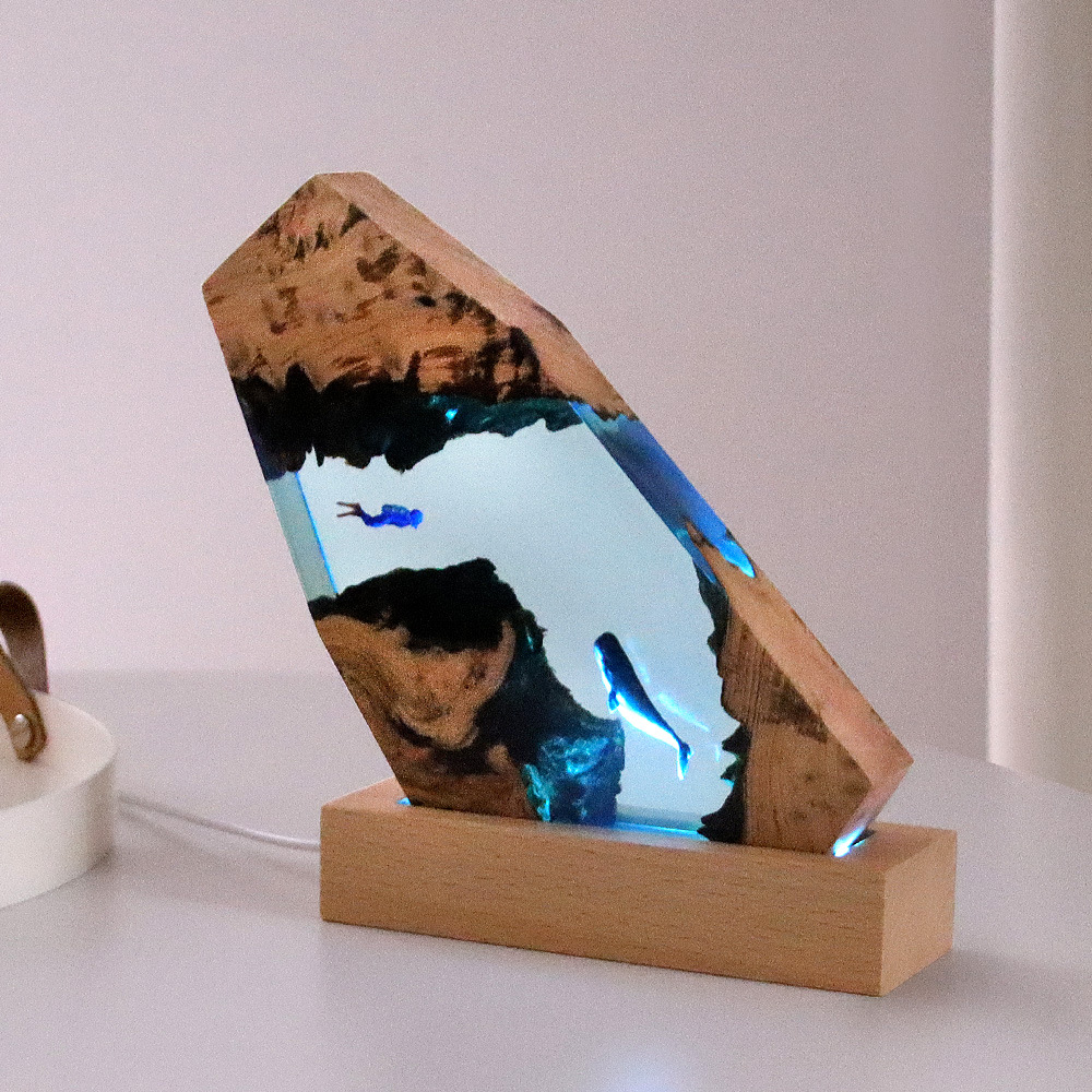 Neue Unterwasser-Höhlen-Wal-Ta – Resin Art For Anniversary Gift Bewertung und Preis