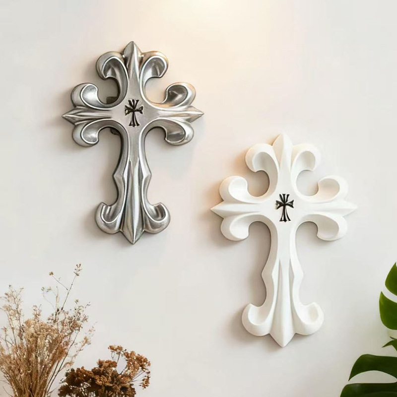 Retro-Kreuz-Wanddekoration im  – Resin Art Sculptures Bewertung und Preis