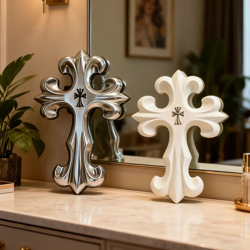 Retro-Kreuz-Wanddekoration im  – Resin Art Sculptures Bewertung und Preis