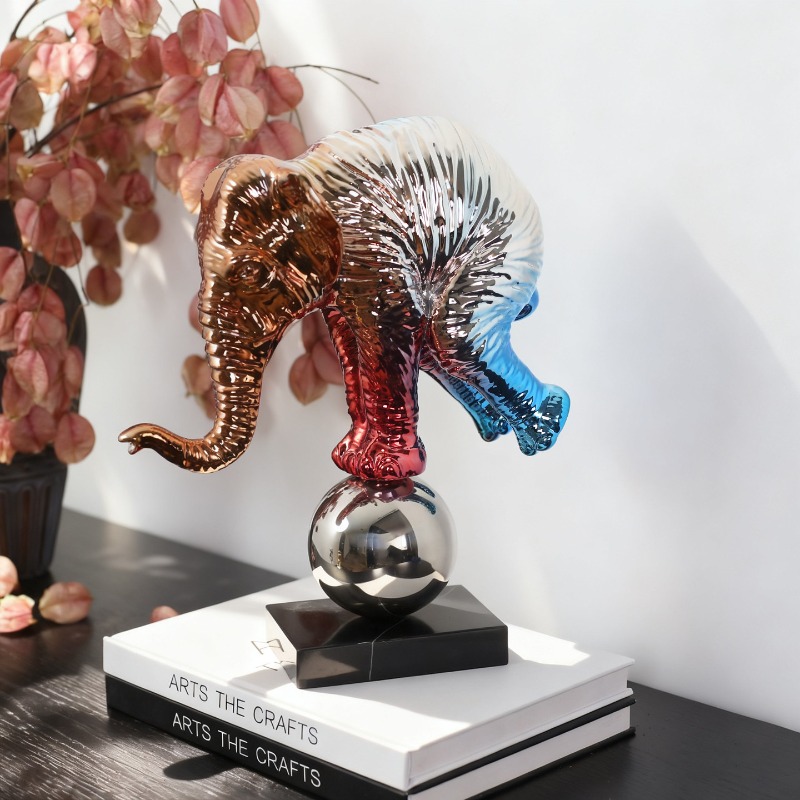 Bunte Graffiti-Elefanten-Statu – Resin Art For Anniversary Gift Bewertung und Preis