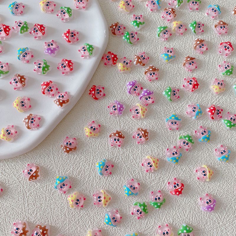 2/10/20 Stück Kirby Nagelcharm – Resin Art And Decor Bewertung und Preis