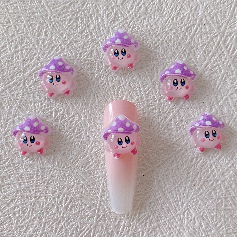 2/10/20 Stück Kirby Nagelcharm – Resin Art And Decor Bewertung und Preis