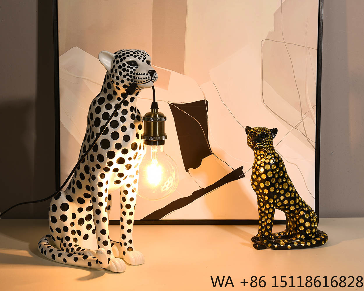Moderne Kunst Tier Leoparden-H – Resin Art Sculptures Bewertung und Preis