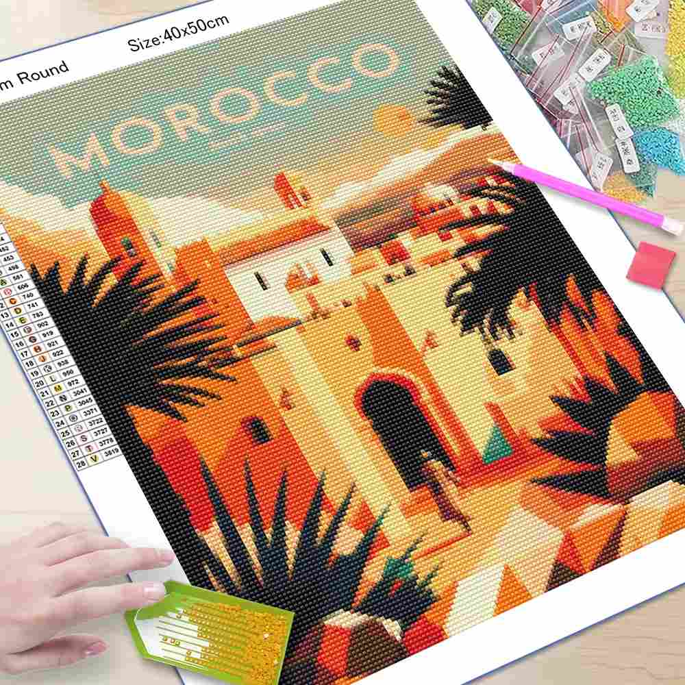 Nordisches Marokko Marrakesch  – Resin Art India Bewertung und Preis
